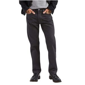 Levi's Men's 505 Regular Fit Straight Leg Jeans black Gray Size 38x30 #1738